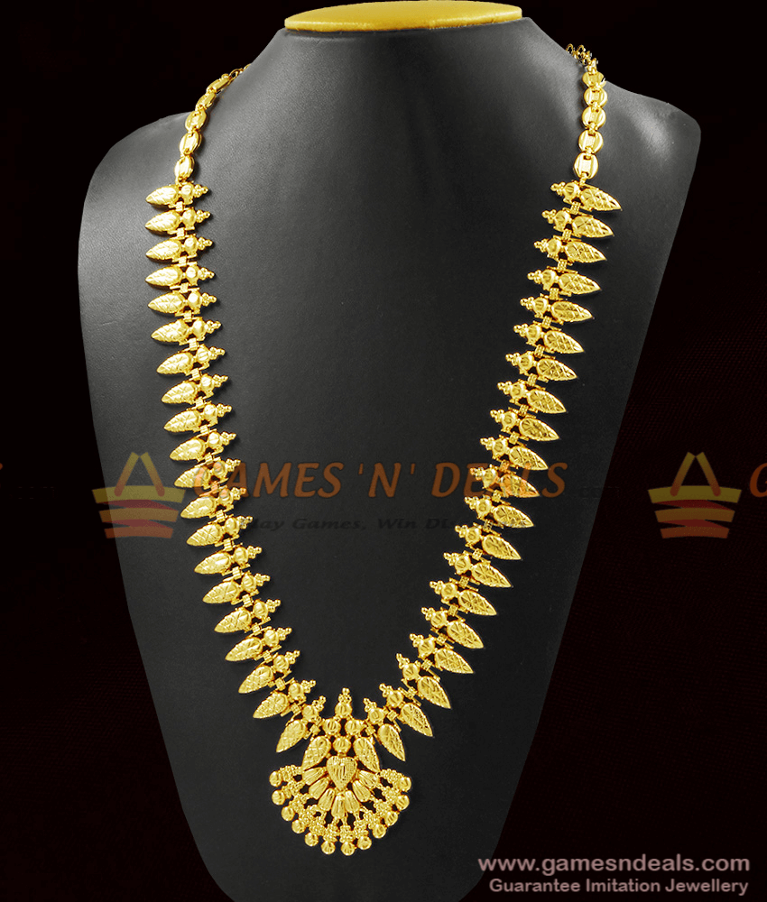 Mullai Poo Necklace In Gold 2024 www.alhudapk